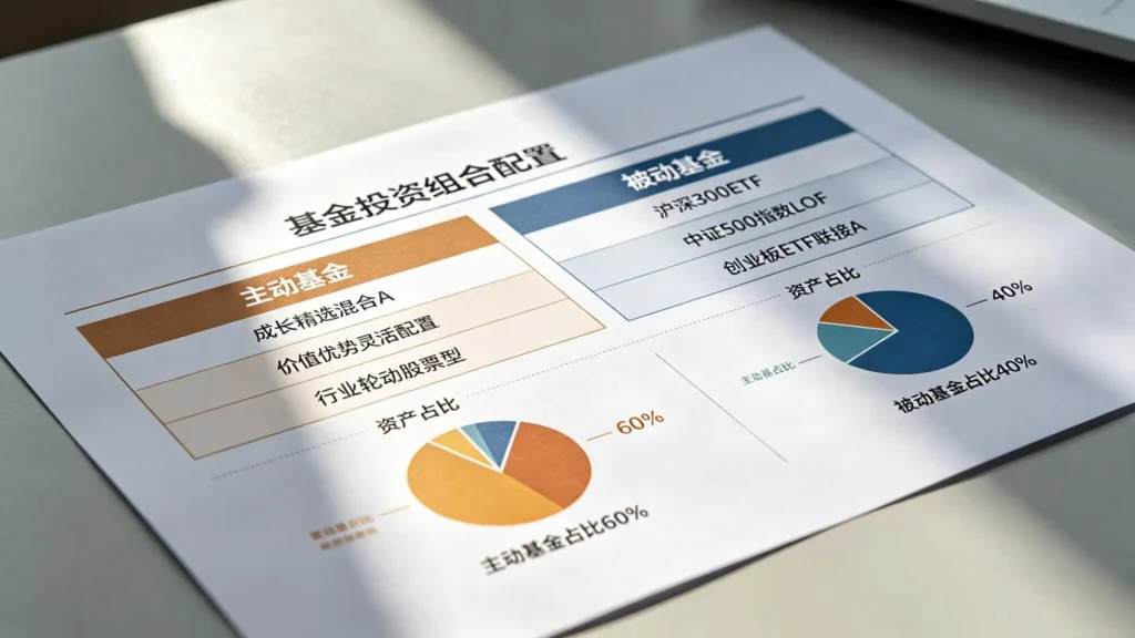 组合配置主动被动基金，打造稳健基金投资方案。