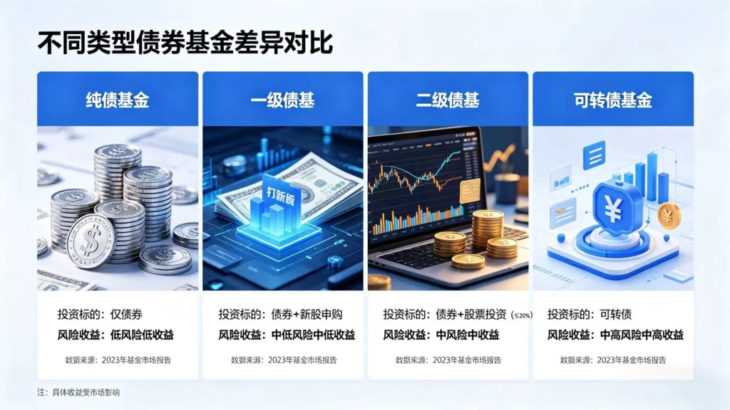 对比不同债券基金，详解投资差异