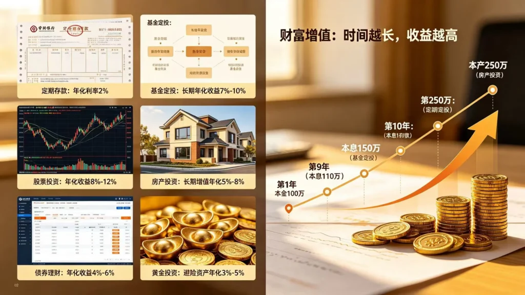 善用货币时间价值，通过合理投资实现财富保值增值。
