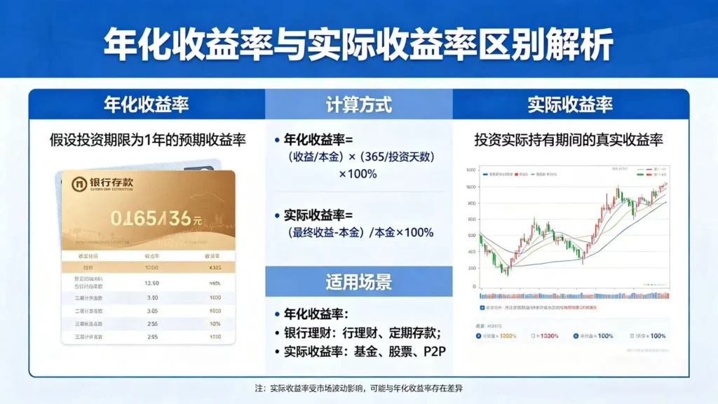 理财知识讲解，读懂年化收益率避开投资误区