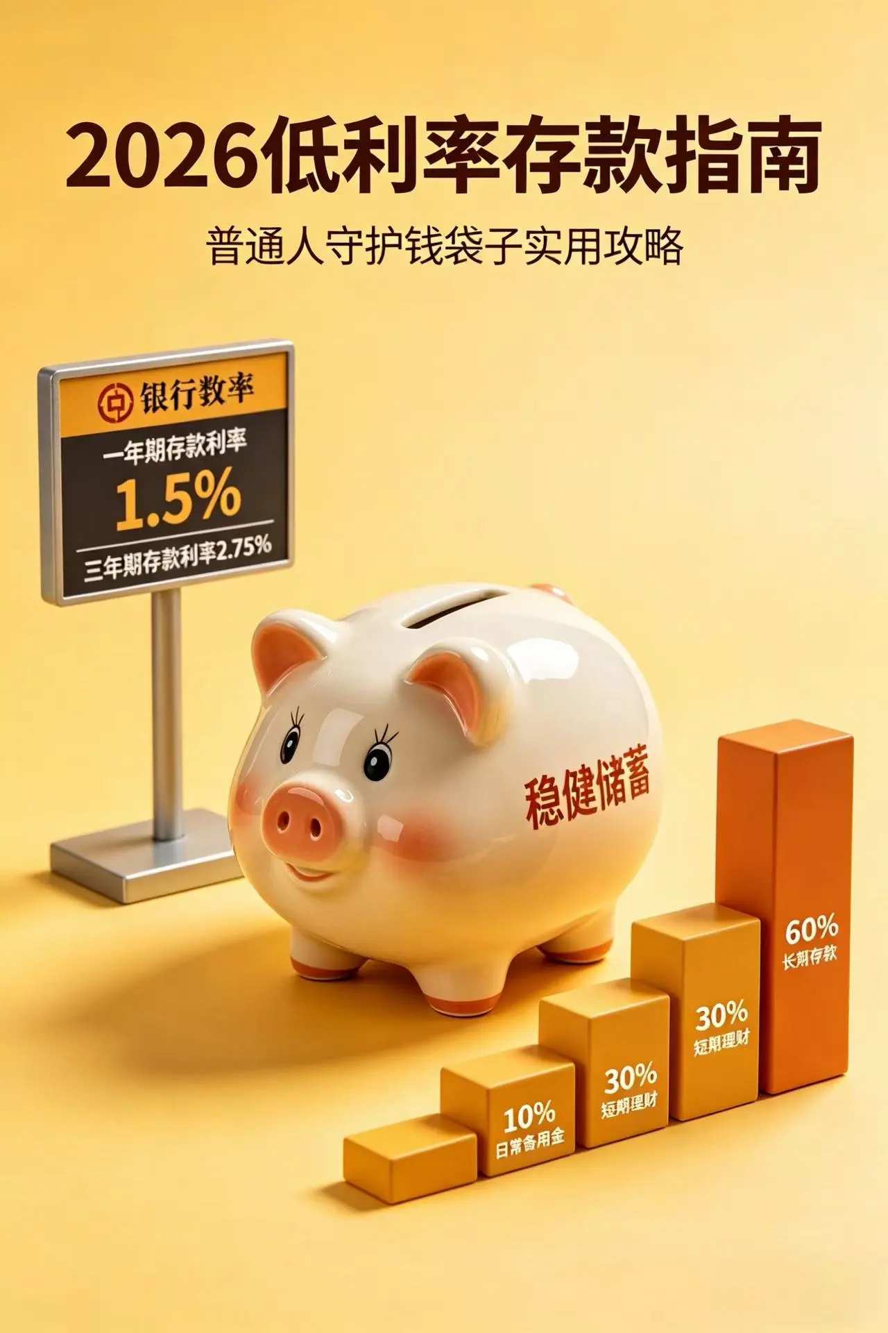 2026存款利率新规解读：利率跌破2%，普通人的钱该怎么存？