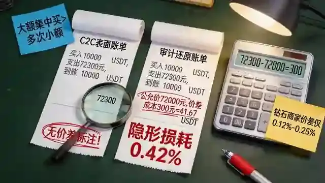 C2C收据审计揭示隐藏价差