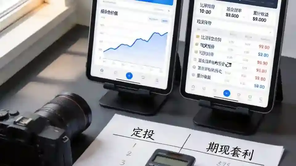 双平板对比：左定投右期现套利
