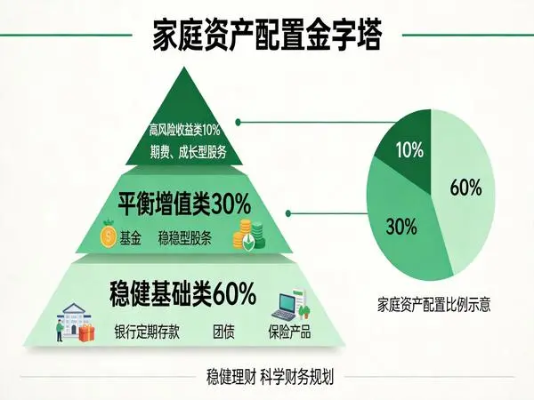 家庭资产配置金字塔稳健理财规划