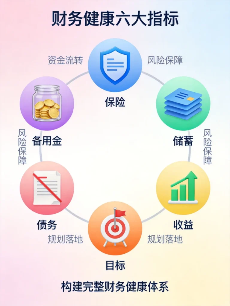 六大财务健康指标可视化图解