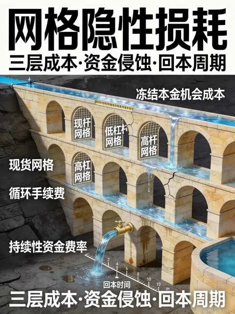 算一笔狠账:在OKX开网格机器人,震荡利润多久才能覆盖你的资金占用成本?