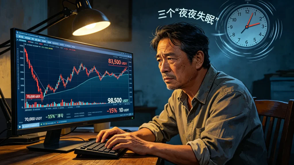 一张关于老张 “一把梭” 投资经历的插图