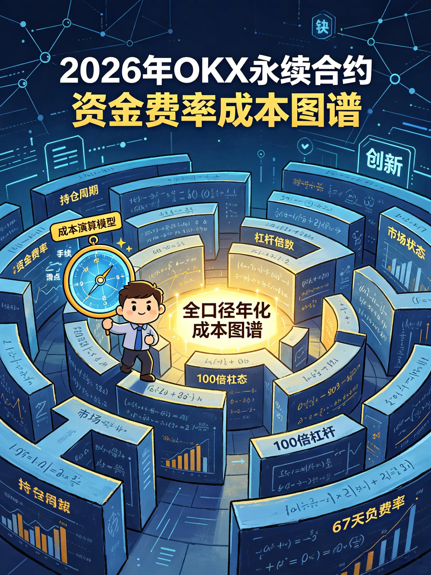 合约玩家一年交多少过路费:OKX资金费率滚存效应与成本演算