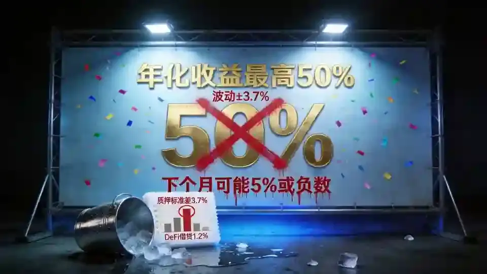 年化50%被红叉泼冷水广告牌