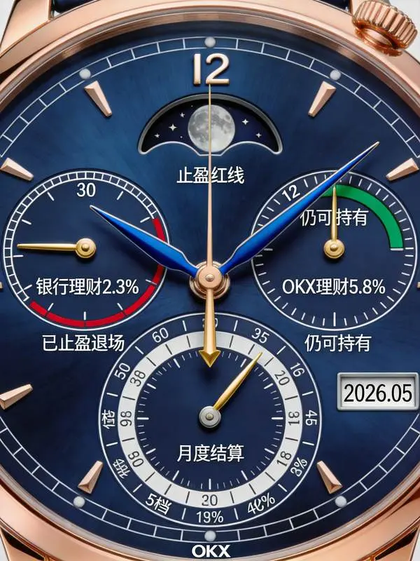 用OKX理财滚出第二份工资:不同本金下的月度利息模拟与止盈红线