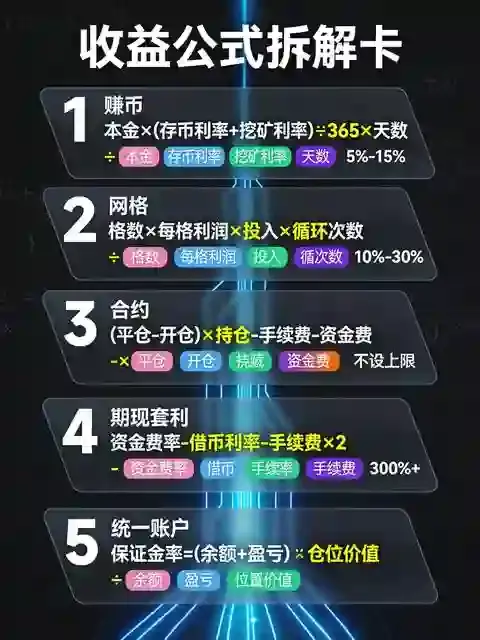 欧意OKX理财收益计算公式大全:赚币、网格、合约盈亏一键核算