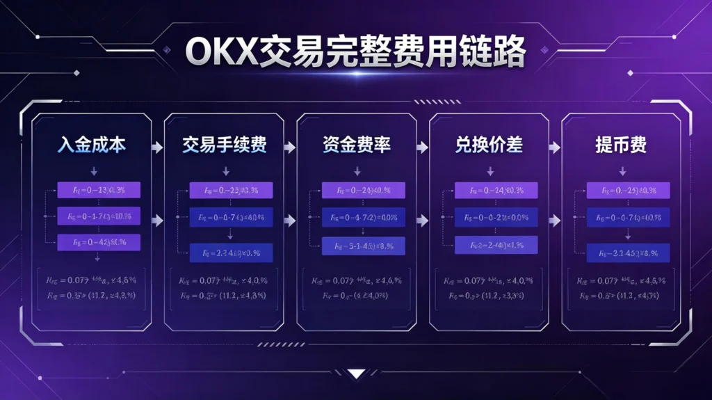 OKX 交易完整费用链路