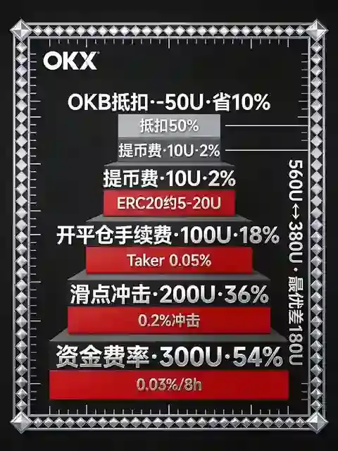 OKX vs 欧意:一笔10万U的合约交易,隐藏成本到底差了多少?