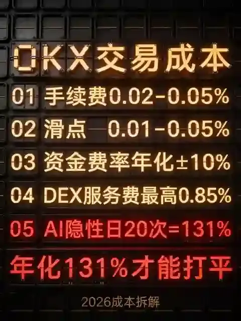 合约现货双渠道测算,OKX真实投资成本深度分析