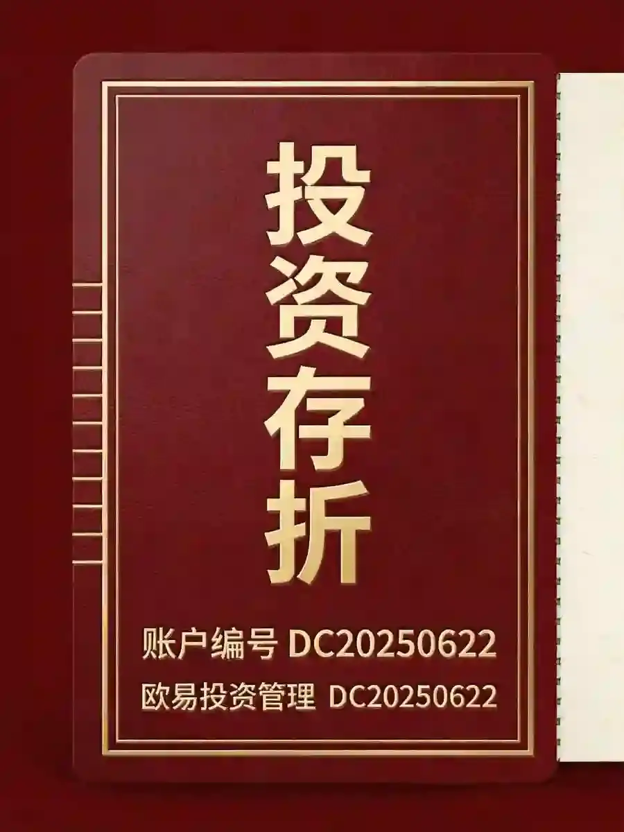 投资存折封面