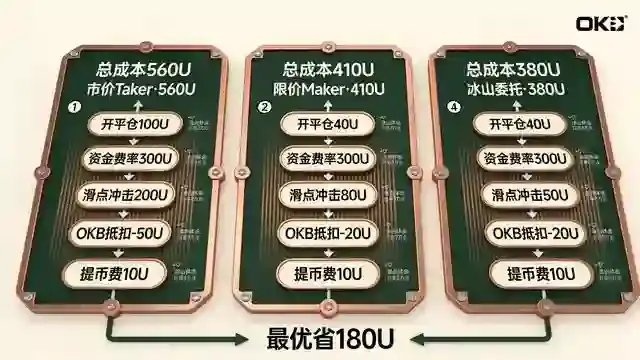 三路径成本对照仪表板