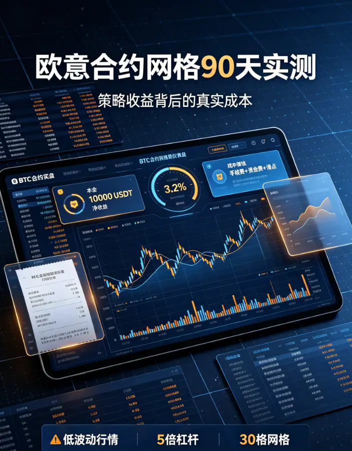 合约网格90天实测:扣完手续费和资金费率,真实收益比你想的残酷