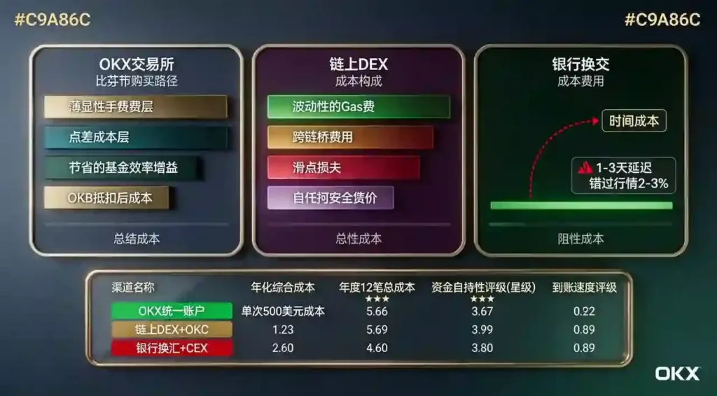 三条路径成本拆解