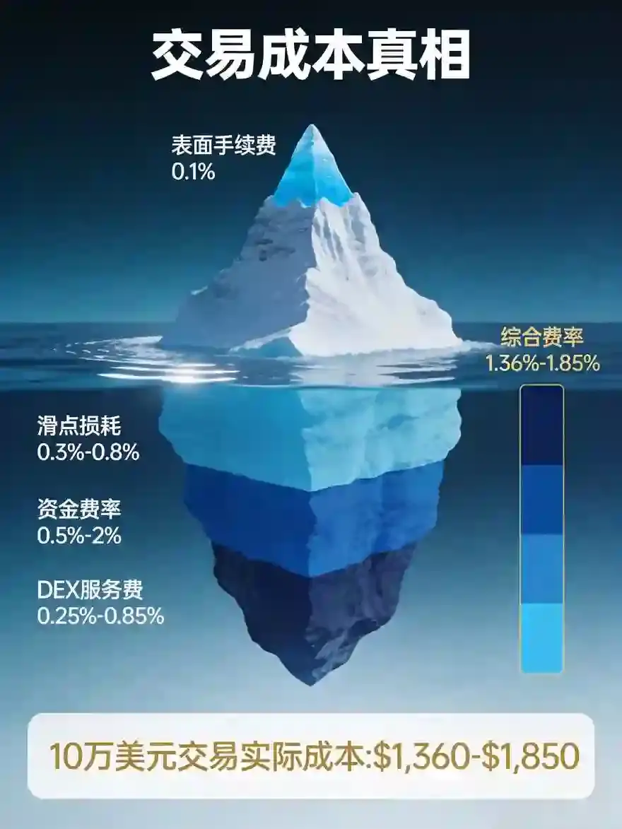 交易真实成本全拆解:手续费+滑点+Gas费一笔笔算,10万美元交易竟花1.5万?