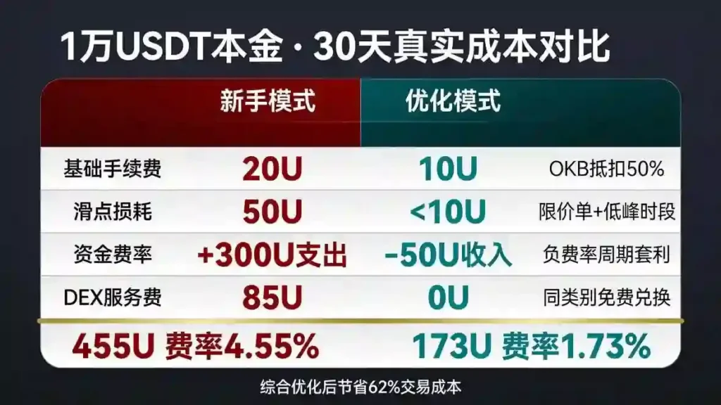 新手vs优化成本双列对比表