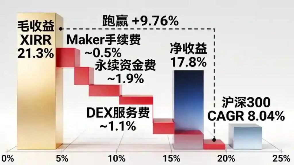 收益衰减瀑布对比图