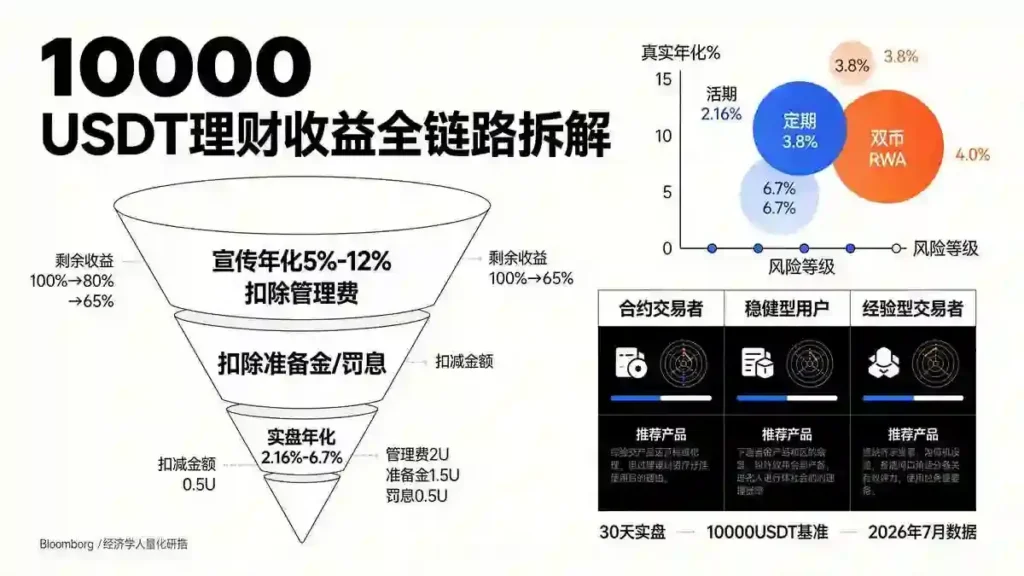 万元理财收益漏斗拆解