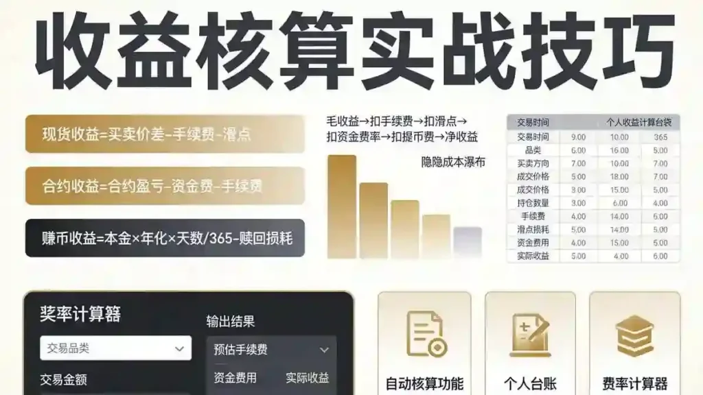 收益核算公式分解台账