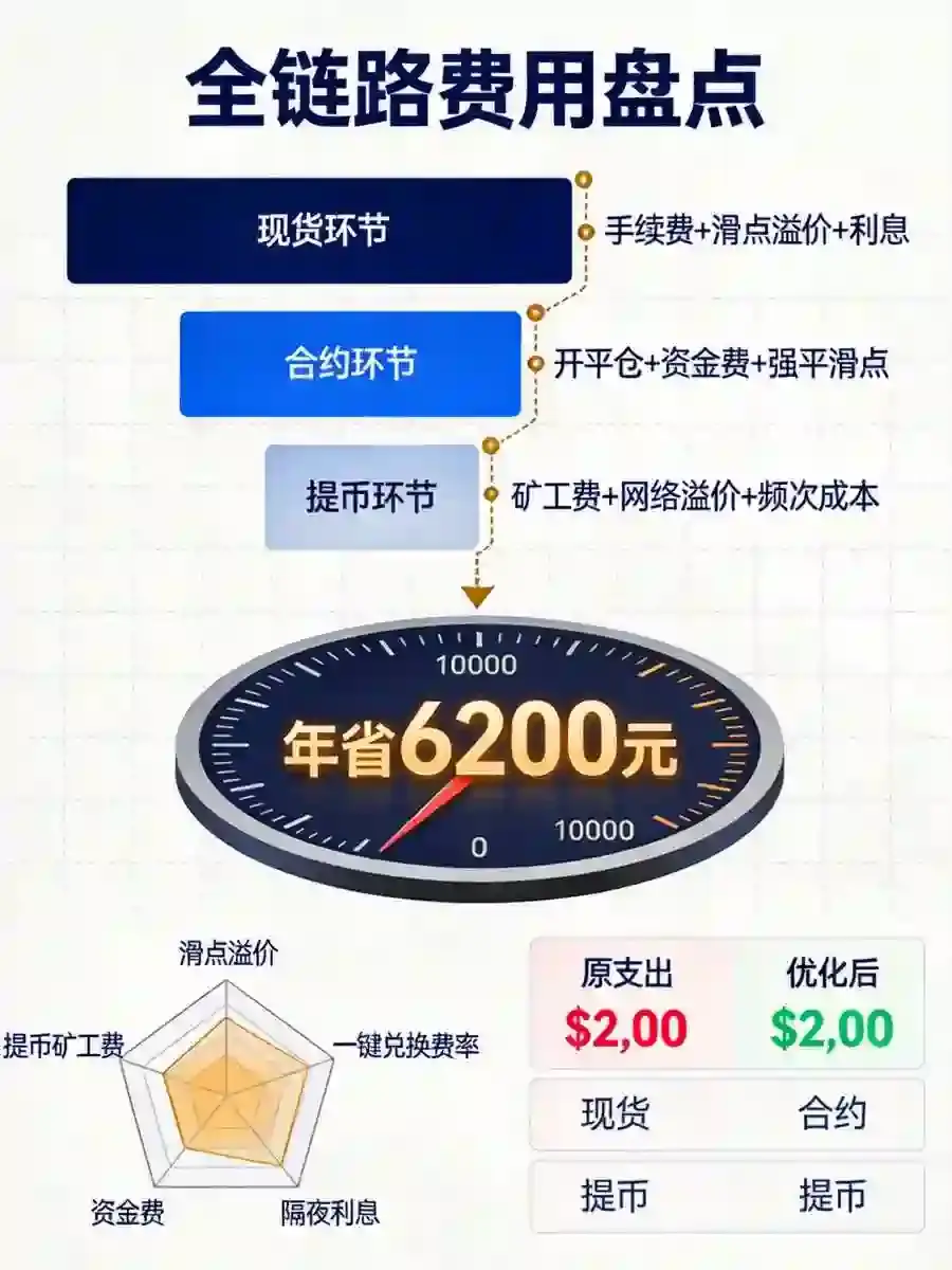 全链路费用盘点:现货/合约/提币三重省,普通用户年省超6000元买旗舰机