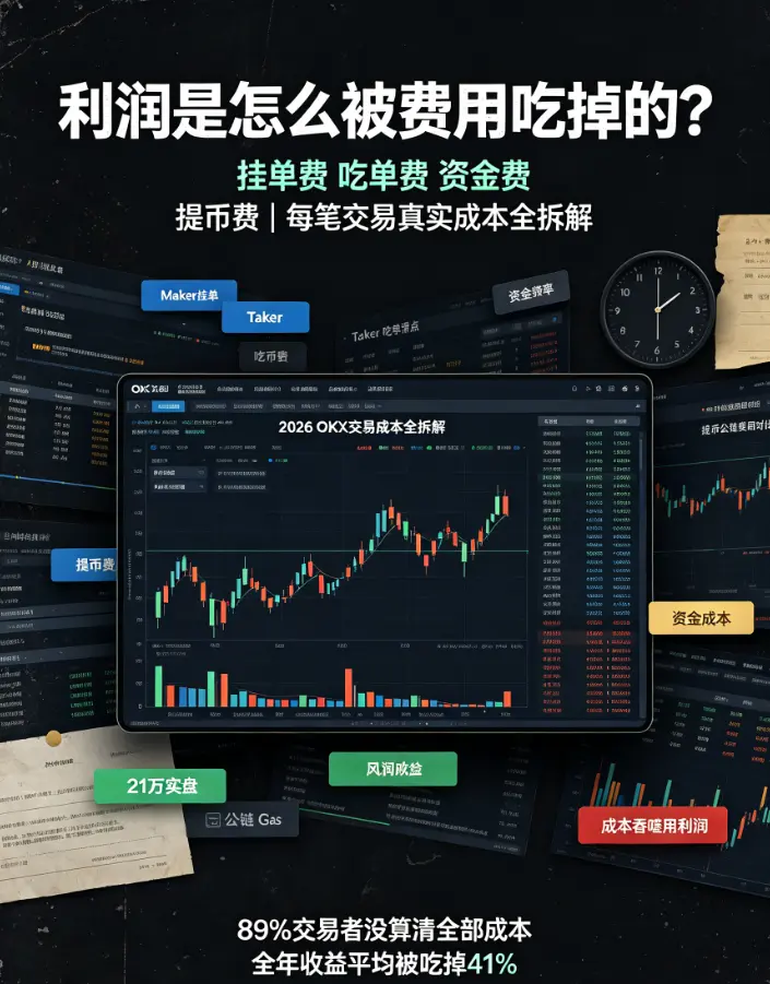 交易成本全拆解:挂单/吃单/提币/资金费,每笔交易支出精准算透