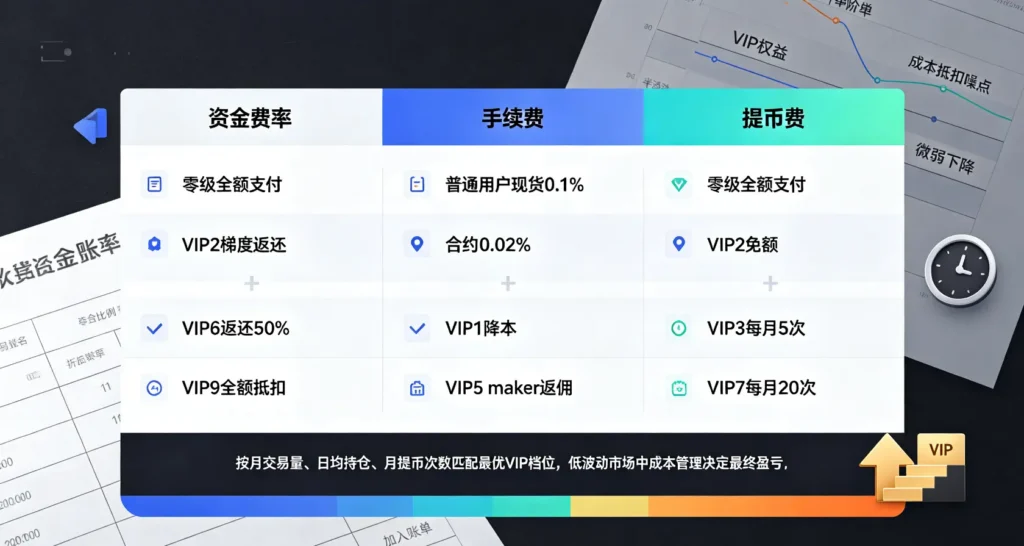资金费率提币费对比地图