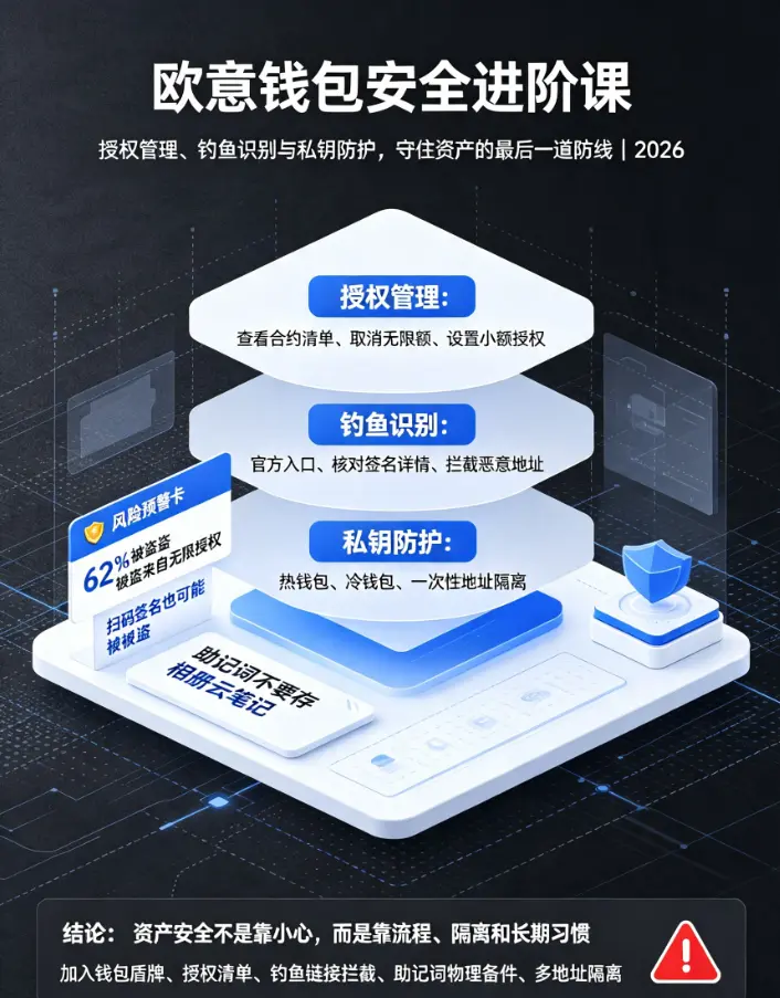 钱包安全进阶课：授权管理、钓鱼识别与私钥防护，守住资产的最后一道防线